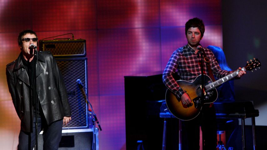 Noel und Liam Gallagher im November 2008 in Mailand