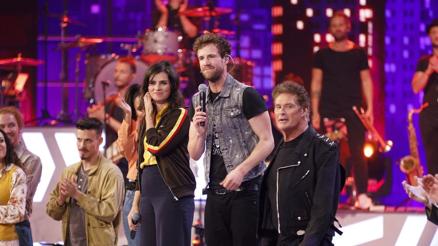 Nora Tschirner, Luke Mockridge und David Hasselhoff bei "LUKE! Die Greatnightshow"