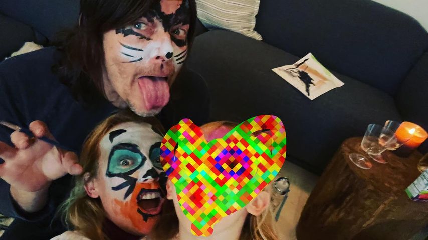 Norman Reedus, Diane Kruger und ihre Tochter, Februar 2022