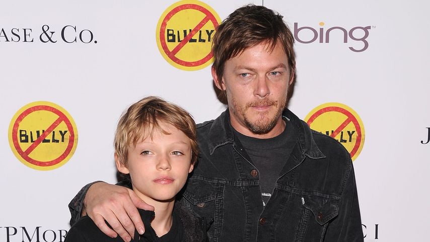 Norman Reedus mit seinem Sohn Mingus 2012