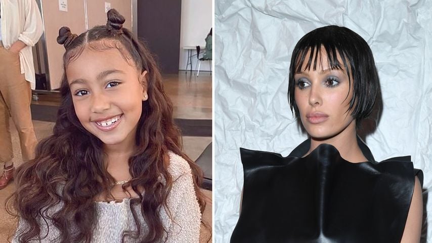 So nah stehen sich North West und Stiefmutter Bianca Censori