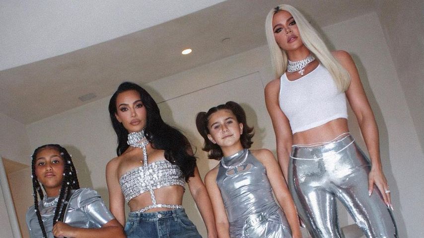 North West, Kim, Penelope Disick und Khloé Kardashian vorm Beyoncé-Konzert