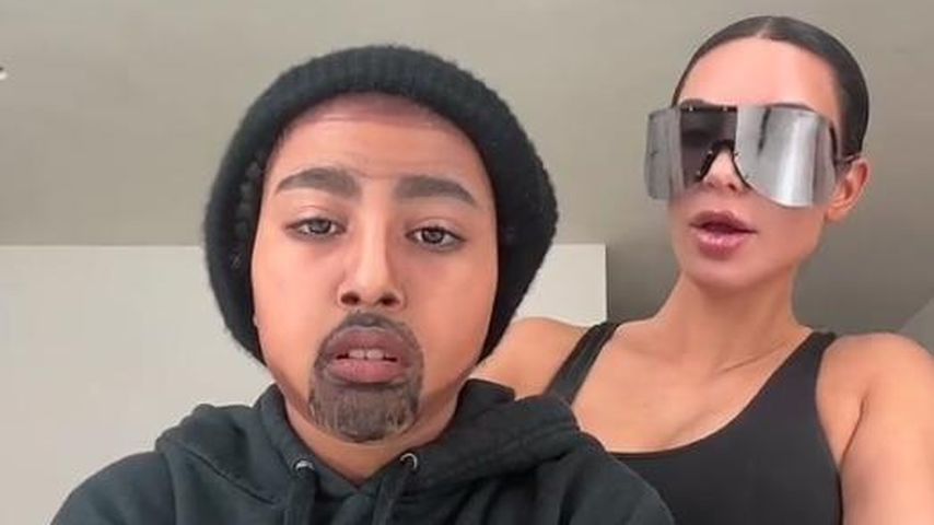 North West und Kim Kardashian auf TikTok