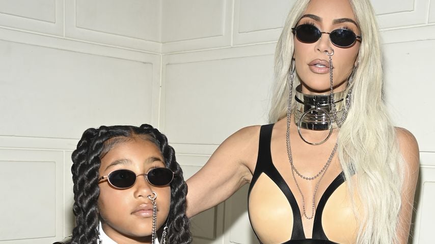 Kim Kardashian mit ihrer Tochter North West