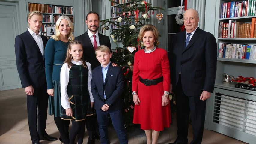 Die royale Familie Norwegens Weihnachten 2015