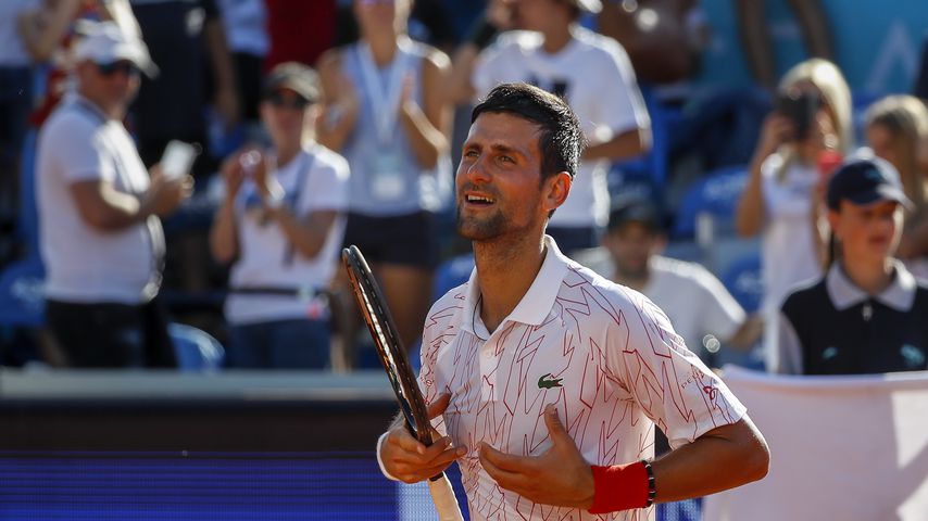 Novak Djokovic bei der Adria Tour in Belgrad
