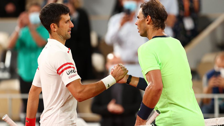 Novak Djokovic und Rafael Nadal bei den French Open 2021