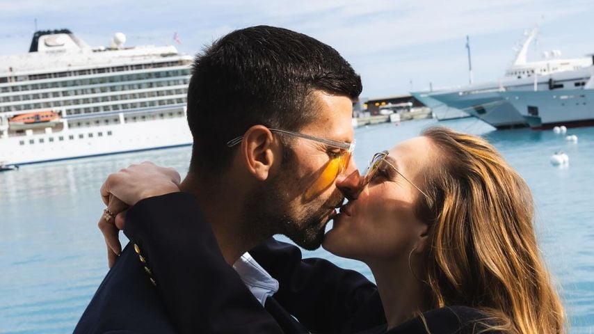 Tennisprofi Novak Djokovic und seine Frau Jelena