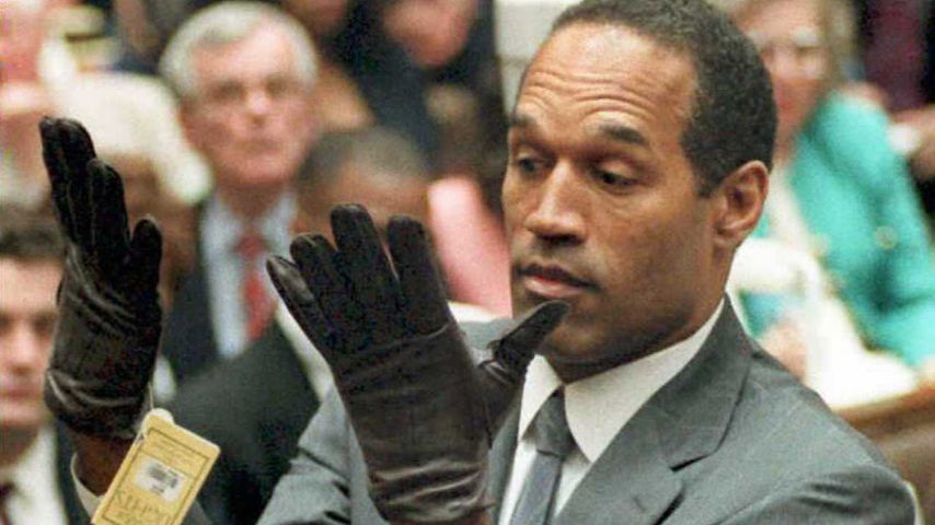 O.J. Simpson bei seinem Mord-Prozess 1995