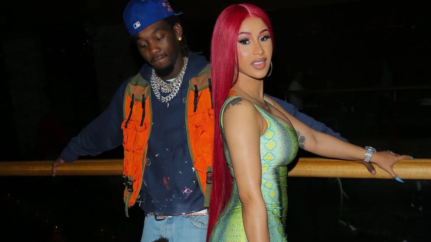 Cardi B mit ihrem Mann Offset und ihrer Tochter Kulture Kiari