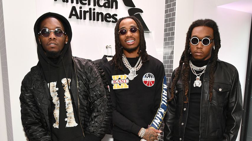 Offset, Takeoff und Quavo aka Migos im Januar 2018 in New York