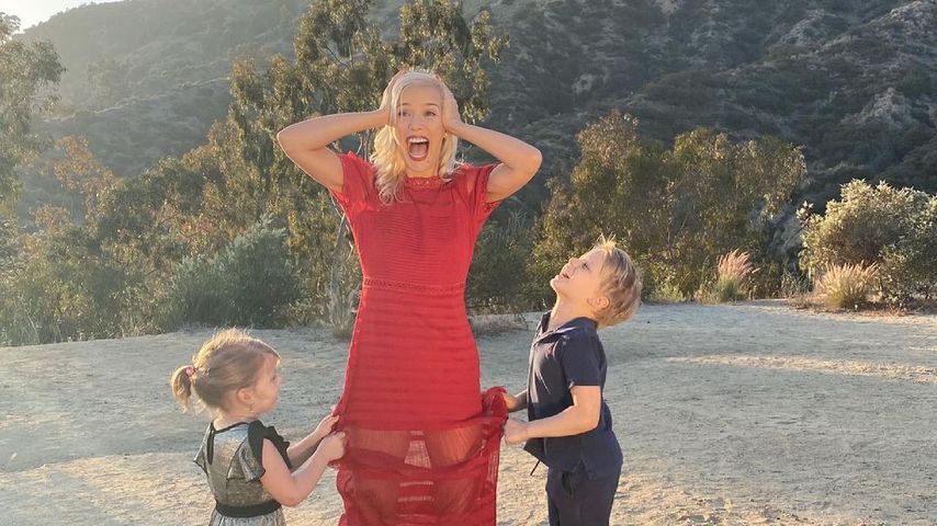 Oksana Kolenitchenko mit ihren Kindern