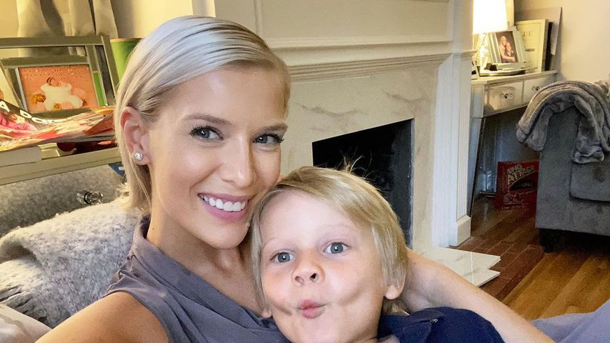 Oksana Kolenitchenko mit ihrem Sohn Milan