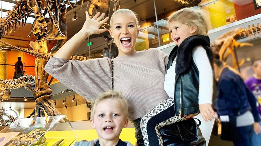 Oksana Kolenitchenko mit ihren Kindern, Februar 2020