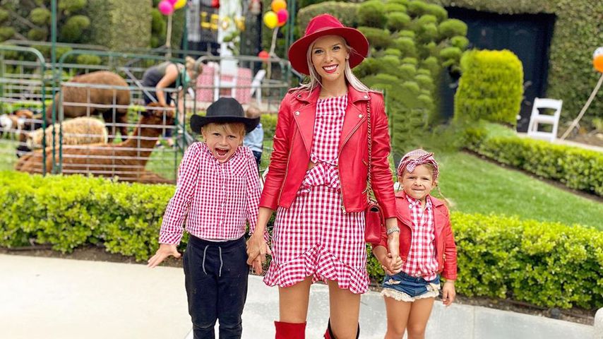 Oksana Kolenitchenko mit ihren Kindern