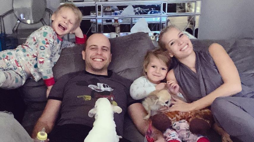 Oksana Kolenitchenko mit ihrer Familie