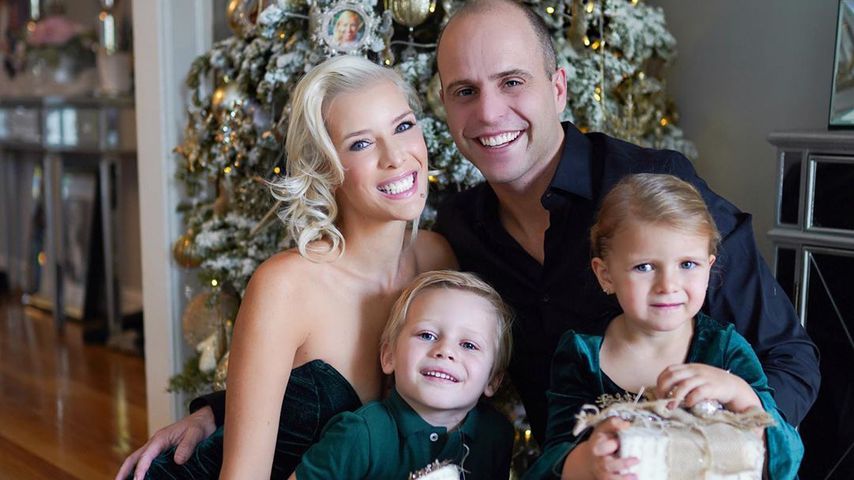 Oksana und Daniel Kolenitchenko mit ihren Kindern, Dezember 2019