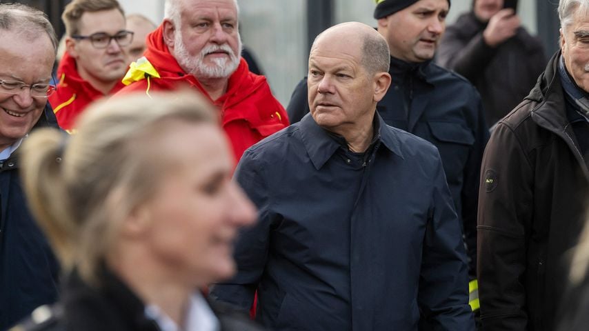 Olaf Scholz in Verden, Niedersachsen