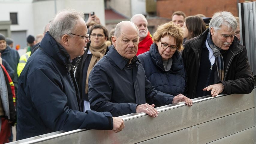 Olaf Scholz in Verden, Niedersachsen