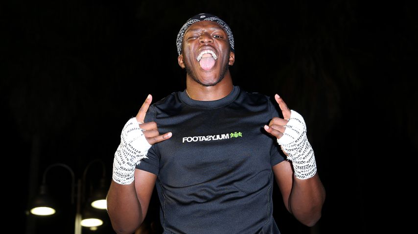 Olajide William Olatunji "KSI" beim öffentliche Training im November 2019