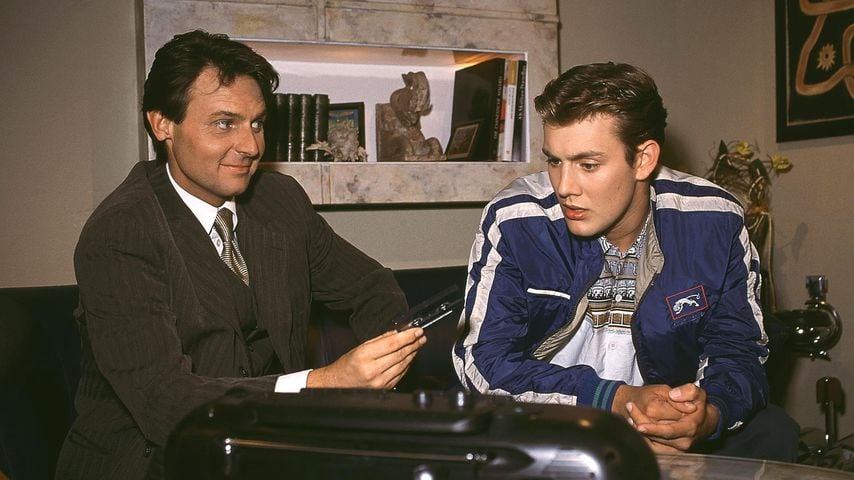 Oli P. mit Wolfgang Bahro bei "GZSZ"