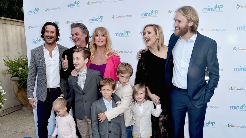Kurt Russell und Goldie Hawn mit ihren Kindern Kate Hudson, Oliver Hudson und Wyatt Russell