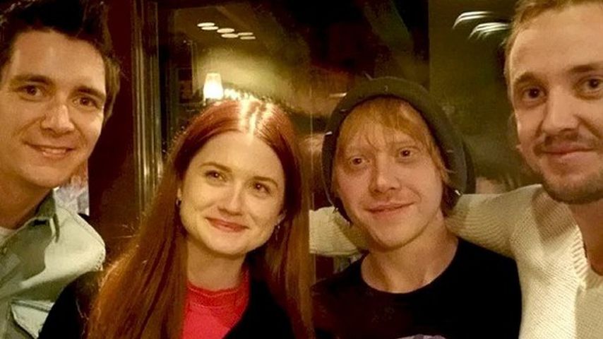 Die "Harry Potter"-Stars Oliver Phelps, Bonnie Wright, Rupert Grint und Tom Felton