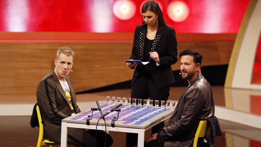 Oliver Pocher, Laura Wontorra und Michael Wendler in der RTL-Show "Pocher vs. Wendler"