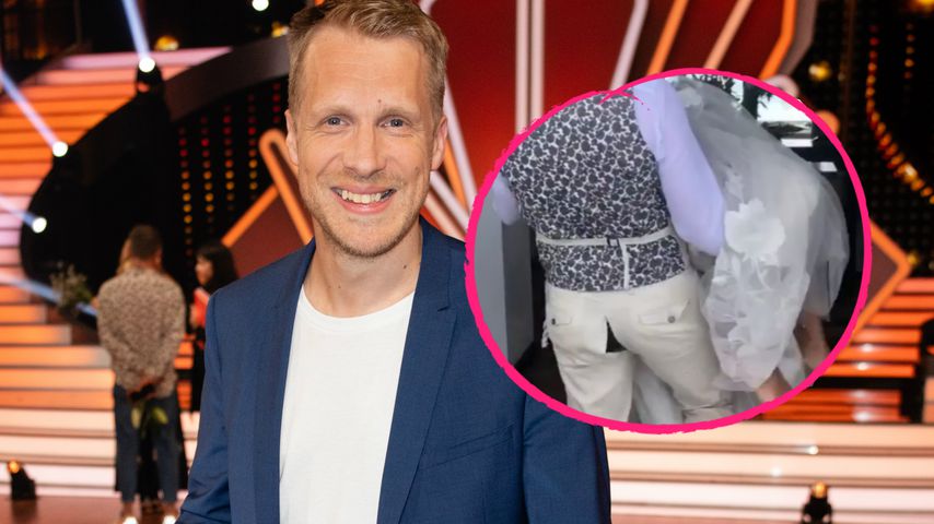 Ups: Beim Tragen seiner Neu-Braut reißt Oli Pocher die Hose