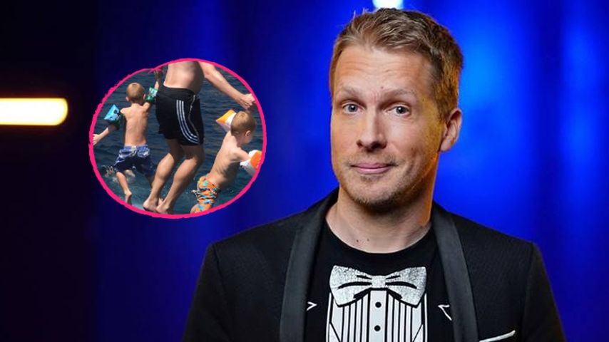 Oliver Pocher teilt superseltenes Foto mit seinen Zwillingen