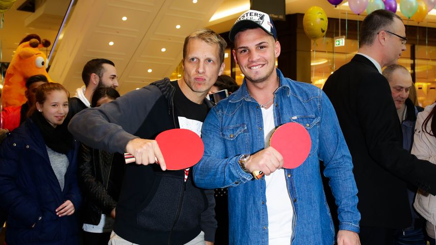 Oliver Pocher und Pietro Lombardi, März 2017 in Berlin