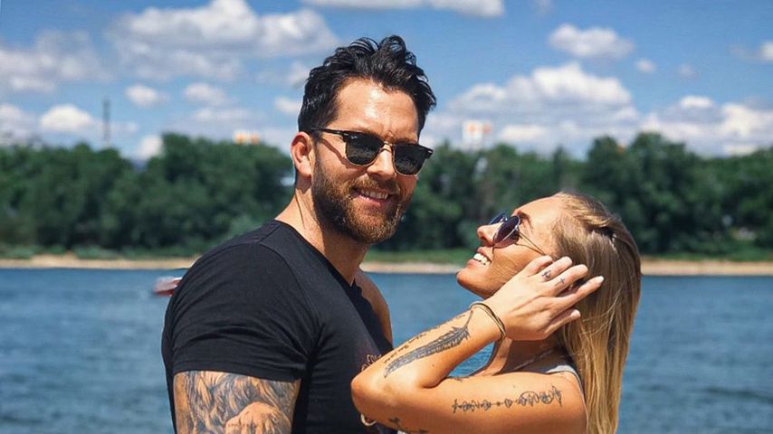 Oliver Sanne und seine Freundin Jil Rock im Juni 2020 in Düsseldorf