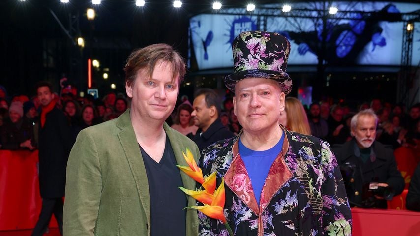 Oliver Sechting und Ehemann Rosa von Praunheim bei der Premiere von "She Came to Me"