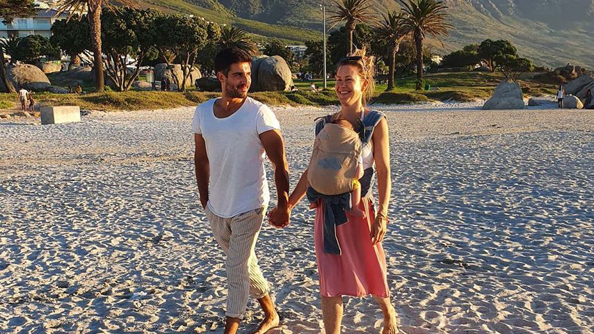 Oliver Vaid, Söhnchen Avi und Wolke Hegenbarth in Südafrika im Februar 2020