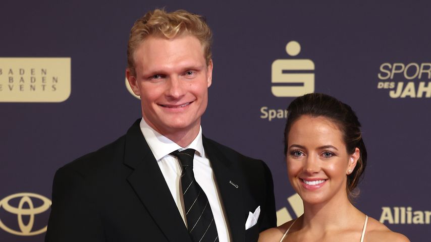 Oliver Zeidler und seine Partnerin Sofia Meakin im Dezember 2023