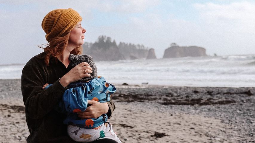Olivia Marei mit ihrem Baby, Washington im Juni 2023