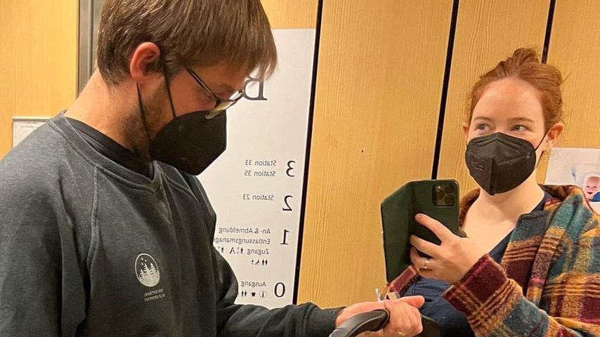 Olivia Marei und ihr Mann Johannes im Oktober 2022