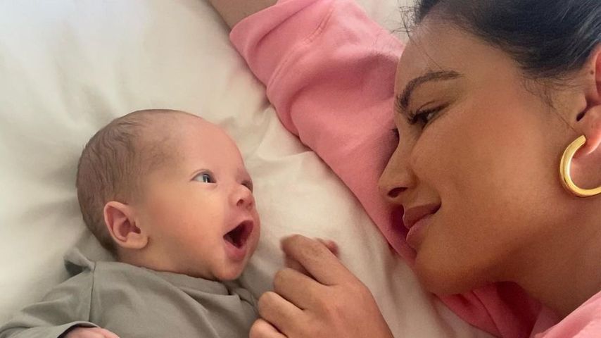 Schauspielerin Olivia Munn und ihr Baby
