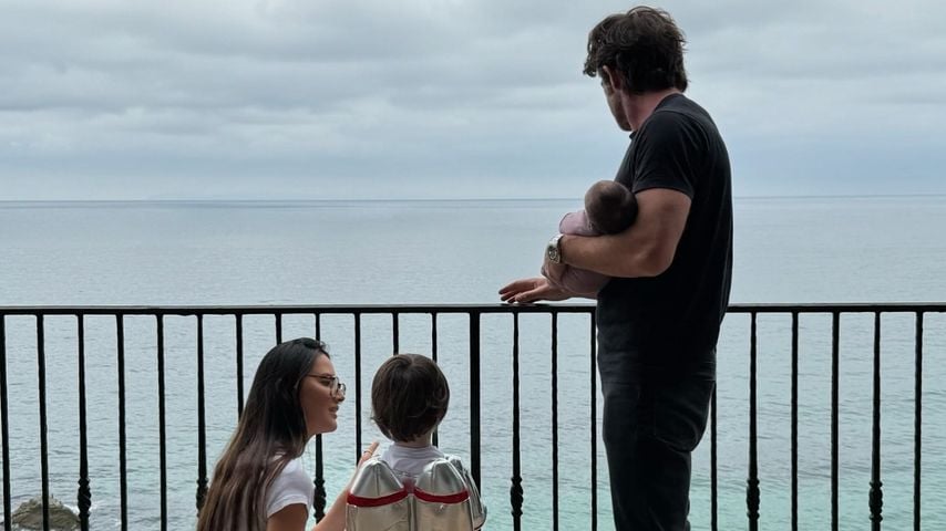 Olivia Munn und John Mulaney mit Sohn Malcolm Hiệp und Tochter Méi, September 2024