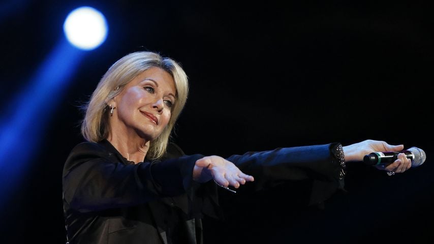 Olivia Newton-John auf dem 58. Vina del Mar International Song Festival in Chile, Februar 2017.