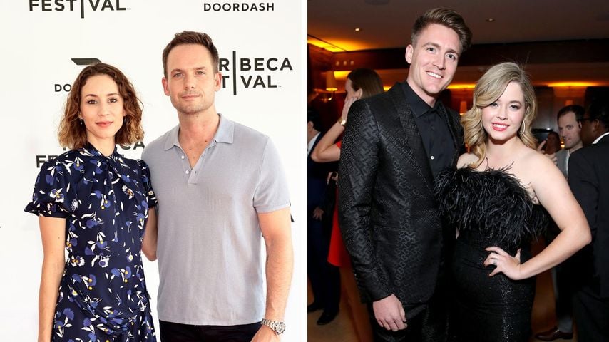 Collage: Troian Bellisario, Patrick J. Adams, Hudson Sheaffer und Sasha Pieterse