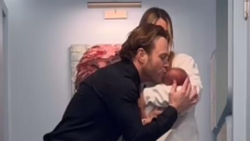 Olly Murs mit seiner Frau Amelia und Tochter Madison, 2024