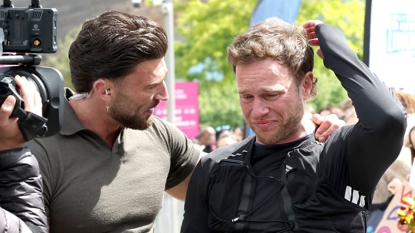 Olly Murs nach dem Zieleinlauf während der Aktion "Olly Murs: Into The Unknown", 2026