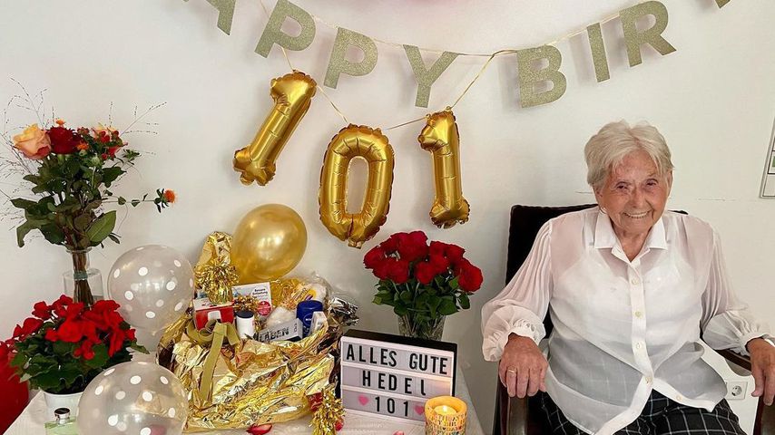 101 Jahre! Insta-Omi Hedel feiert stolz ihren Geburtstag