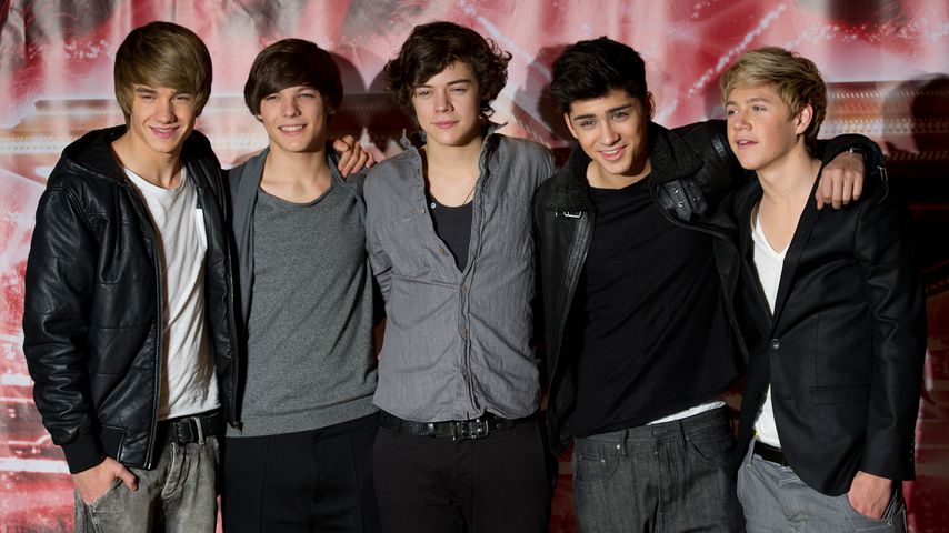 One Direction bei einem "X-Factor"-Fotoshooting in London im Dezember 2010
