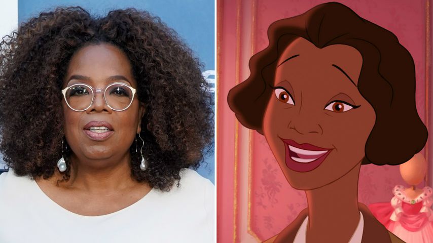 Collage: Oprah Winfrey, Eudora aus "Küss den Frosch"