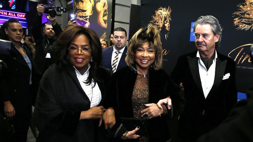 Oprah Winfrey, Tina Turner und Erwin Bach im November 2019 in New York City