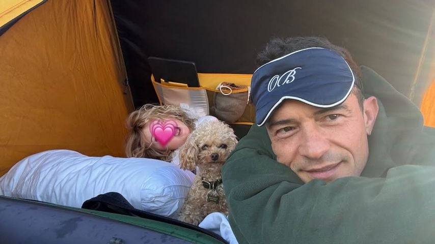 Orlando Bloom mit Tochter Daisy und Hund Biggie Smalls