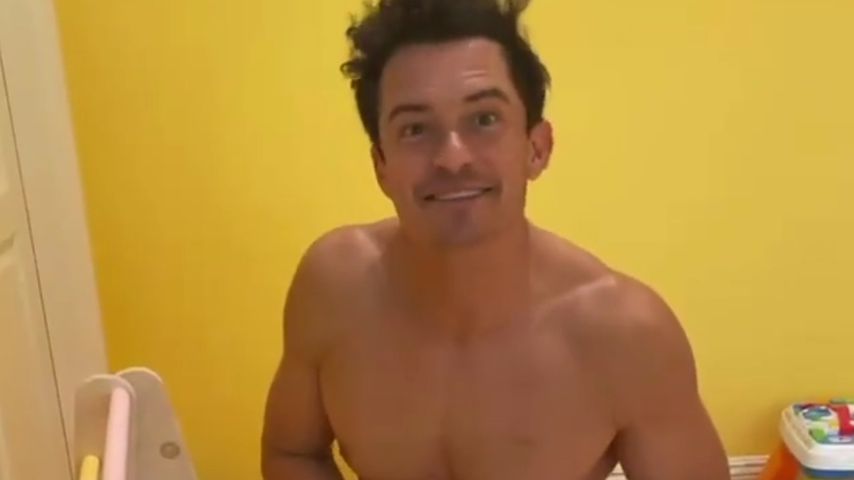 Oben ohne: Hier dekoriert Orlando Bloom Daisys Kinderzimmer