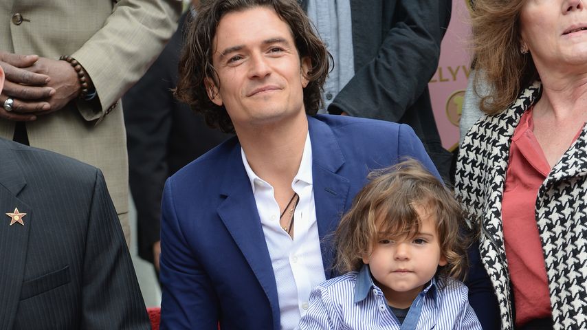 Orlando Bloom und Flynn Bloom im Jahr 2014